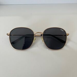 Quay Australia Gold and Black Sunglasses
